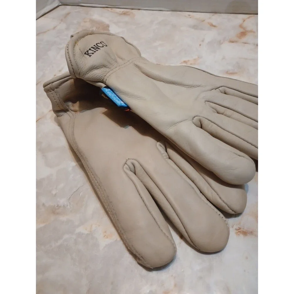 Kinco 98RL-M Men's Lined Cowhide Work Gloves Heat Keep Lining Size Medium